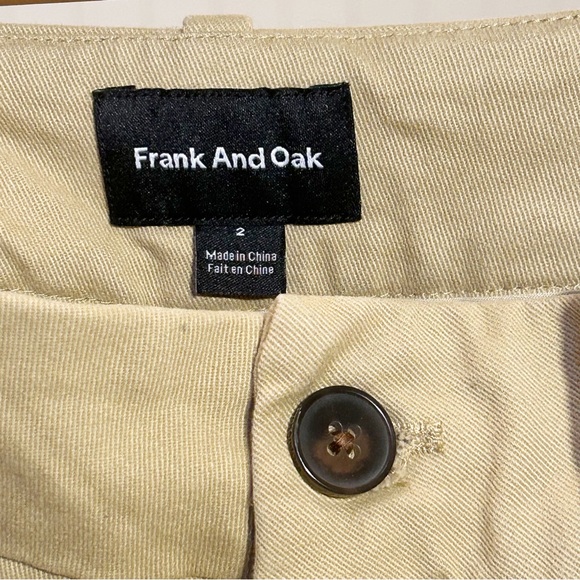 Frank and Oak tan high waisted shorts size 2. - Picture 3 of 3